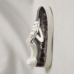 Tretorn Camden Sequin White Graphate Lace-up Sneakers (toddler size 12)